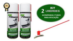 2 Silicones Lubrificante Óleo SILI FITNESS 480Ml Antiestático Próprio Esteira 2 Silicones Lubrificante Óleo SILI FITNESS 480Ml Antiestático Próprio Esteira