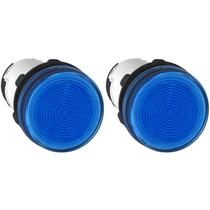 2 Sinaleiro Azul Xb7 Plástico para Lâmpada Ba9s Schneider 250v