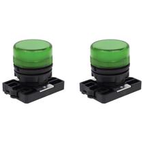 2 Sinaleiro LED Steck Luminoso Verde 12V - 380V SLLSL2 2 Sinaleiro LED Steck Luminoso Verde 12V - 380V SLLSL2