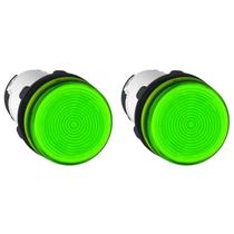 2 Sinaleiro Verde 22mm Para Lâmpada Ba9s 250v Schneider 2 Sinaleiro Verde 22mm Para Lâmpada Ba9s 250v Schneider