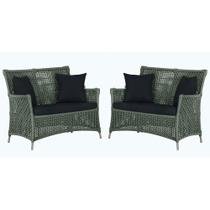 2 Sofás Área Externa Igapó Alumínio Pintura Fendi Corda Náutica Estofado Impermeável 12