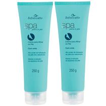 2 Spa para os Pés Creme para Afinar Hidratar os Pés Rachados Seco 250g