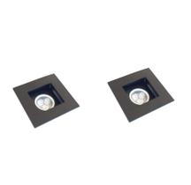 2 Spot De Embutir Recuado Mr11 Mini Dicroica Preto Alz60 2 Spot De Embutir Recuado Mr11 Mini Dicroica Preto Alz60