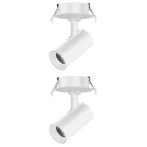 2 Spot Direcionável Embutir 7w Branco Bivolt 3000k Foxlux 2 Spot Direcionável Embutir 7w Branco Bivolt 3000k Foxlux