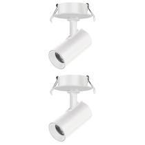 2 Spot Direcionável Embutir 7w Branco Bivolt 3000k Foxlux 2 Spot Direcionável Embutir 7w Branco Bivolt 3000k Foxlux