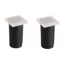 2 Spot Embutido Led Solo Quadrado 1W 3000K Quente IP67 Ali62