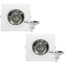 2 Spot Embutir Plana AR111 + Lâmpada LED 12W 4000K Save Energy 2 Spot Embutir Plana AR111 + Lâmpada LED 12W 4000K Save Energy