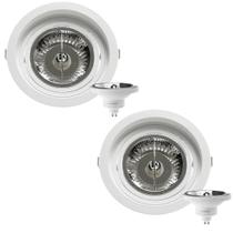 2 Spot Embutir Recuo AR111 + Lâmpada LED 12W 4000K Save Energy 2 Spot Embutir Recuo AR111 + Lâmpada LED 12W 4000K Save Energy