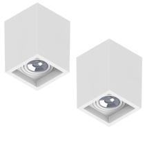 2 Spot Sobrepor SaveEnergy Boxit Ar70 Gu10 Branco 110/220v 2 Spot Sobrepor SaveEnergy Boxit Ar70 Gu10 Branco 110/220v