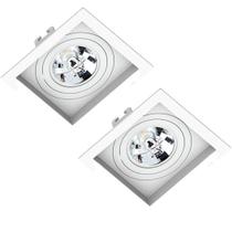 2 Spots Quadrado Embutir Recuado Ar111 Gu10 Save Energy 2 Spots Quadrado Embutir Recuado Ar111 Gu10 Save Energy