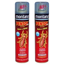 2 Spray Anti Cupim E Brocas Pentox Base Agua 400ml Montana