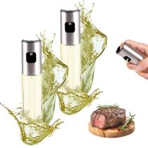 2 Spray Borrifador De Azeite Vinagre Óleo Shoyu Pulverizador Frasco De Vidro