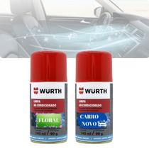 2 spray Limpa Higieniza Aromatiza Ar-condicionado Automotivo Wurth