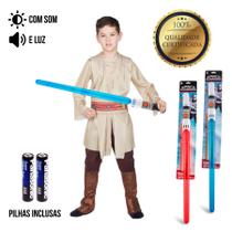 2 Star Wars Sabre Espacial+pilhas C/ Luz E Som