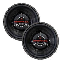 2 Subwoofer Bomber Musica Potente Paredao Carro 10Pol Top