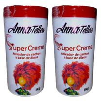 2 Super Creme 5Em1 Ativador Cachos A Base De Leos Ana Teles