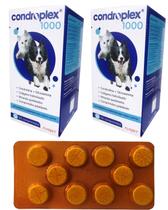 2 Suplemento Alimentar Condroplex 1000 Palatáveis Cães Gatos 120 comprimidos Avert