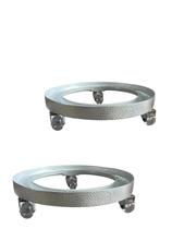 2 Suporte Botijão De Gás, Vaso Alumínio Reforçado branco gel