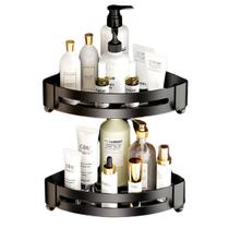 2 Suporte Cantoneira Banheiro Aço Inoxidavel Porta Shampoo