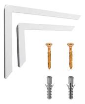 2 Suporte Mão Francesa Reforçada 50cm Branca