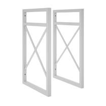 2 Suporte Nicho Prateleira Industrial Parede 37x20cm Branco 2 Suporte Nicho Prateleira Industrial Parede 37x20cm Branco