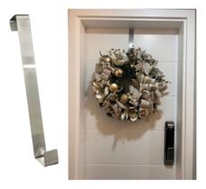 2 Suporte Para Pendurar Guirlanda Porta Natalino Enfeite Inox Porta Gancho Decoração Natal Casa Luxo Resistente - Mec G