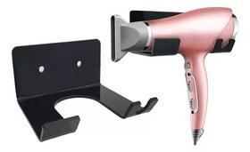 2 Suporte Porta Secador Cabelo E Cabo Fixa Parede Sem Furos 2 Suporte Porta Secador Cabelo E Cabo Fixa Parede Sem Furos