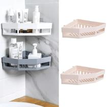 2 Suporte Porta Shampoo Organizador Parede Banheiro Sem Furo