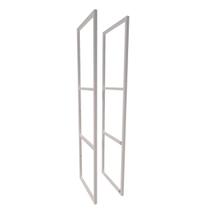 2 Suporte Prateleira Estilo Industrial Parede Teto 100x28cm