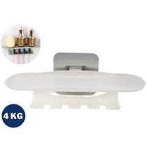 2 Suportes Adesivo Porta Escovas de Dentes Parede Banheiro