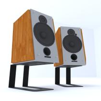 2 Suportes de Mesa Para Caixa De Som, Monitor com Base Metálica resistente -