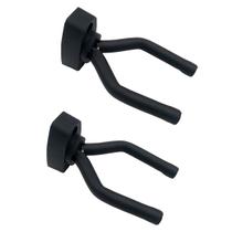 2 Suportes de Parede Para Violão Guitarra Baixo Ukulele Instrumentos Musicais Ajustável Resistente