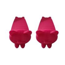 2 Suportes e Trava de Porta em Formato de Gatinho Aparador