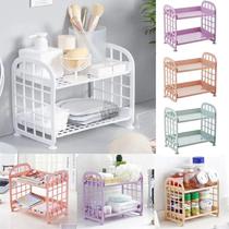 2 Suportes Estante Prateleiras Organizador Banheiro Cozinha