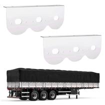2 Suportes Lanterna 3 Marias Carreta 85mm Inox 2 Suportes Lanterna 3 Marias Carreta 85mm Inox