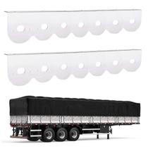 2 Suportes Lanterna 7 Marias Carreta 65mm Inox