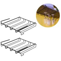 2 Suportes Organizadores De Taça Para Armário