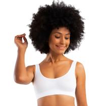 2 Sutiã Top Feminino She Mash Sem Costura Sem Bojo Básicos e Lisos Alças Larga Modelo Clássico