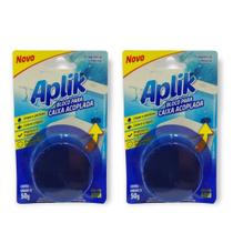 2 Tablete Caixa Acoplada Privada Água Perfumada Frescor Detergente Sanitário 50g da Aplik - Envio Já