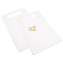 2 Tábua De Carne De Plástico Cozinha Resistente Grande 40x25 2 Tábua De Carne De Plástico Cozinha Resistente Grande 40x25