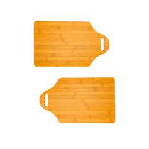 2 Tábua MDF Retangular Corte Frios Cozinha Alimento 39cm Petisco Churrasco Carne Verdura Utensílio