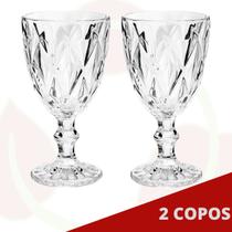 2 Taça Diamante Bico De Jaca 300ml Transparente 2 Taça Diamante Bico De Jaca 300ml Transparente