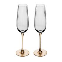 2 Taças de Champanhe Wolff Classic de Vidro Âmbar 230ml 2 Taças de Champanhe Wolff Classic de Vidro Âmbar 230ml