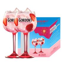 2 Taças De Gin Gordons Pink De Vidro 600ml - Oficial Diageo