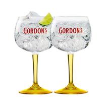 2 Taças Gin Gordons Yellow De Vidro 600ml-Oficial Gordon's 2 Taças Gin Gordons Yellow De Vidro 600ml-Oficial Gordon's