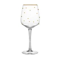 2 Taças para Vinho Balls Fio de Ouro 350ml Vidro Wolff 2 Taças para Vinho Balls Fio de Ouro 350ml Vidro Wolff