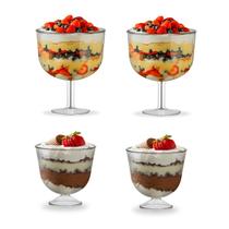 2 Taças Tropical 1,3 Sem Tampa + 2 Taças 15X15 1500Ml 2 Taças Tropical 1,3 Sem Tampa + 2 Taças 15X15 1500Ml