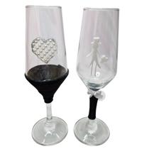 2 Taças Vidro Casamento Noivos Casal Presente 2 Taças Vidro Casamento Noivos Casal Presente