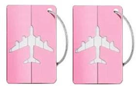 2 Tag Mala De Viagem Bolsa Etiquetas De Bagagem Em Alumínio