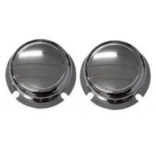 2 Tampa Cubo Cromada Roda Carreta 4 Furos Rolamento Cubo Grande